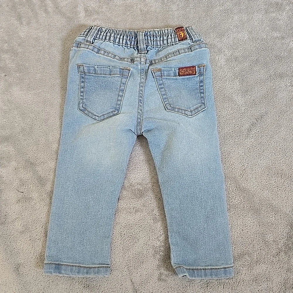 7 For All Mankind Jeans And Shirt Set Boys Jeans 12 M Shirt 24M  Casual Stretchy